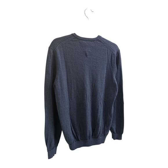 Brax Merino Wool Easy Wash Men's Blue V-Neck Sweater. Size L - Picture 10 of 11